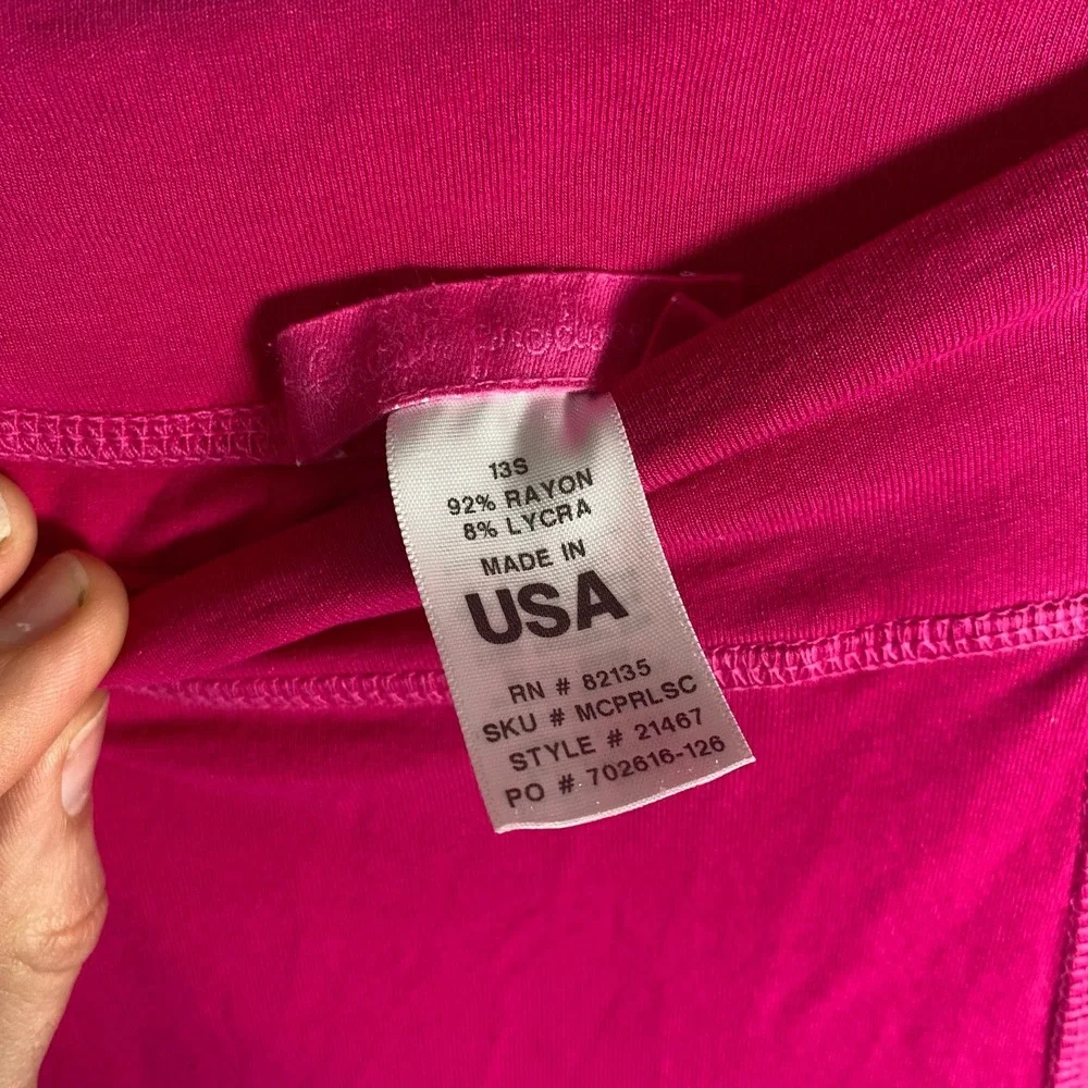 Fresh Produce Crop‎ Pants Sz L Pink Stretch Yoga Activewear Wide Leg - Picture 9 of 9